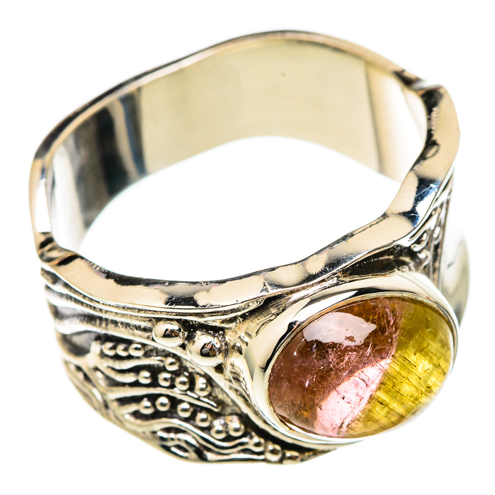 Watermelon Tourmaline Rings handcrafted by Ana Silver Co - RING101703