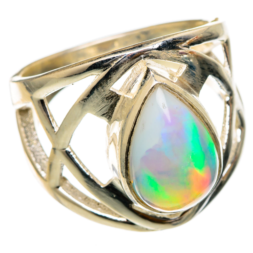 Ethiopian Opal Rings handcrafted by Ana Silver Co - RING101704