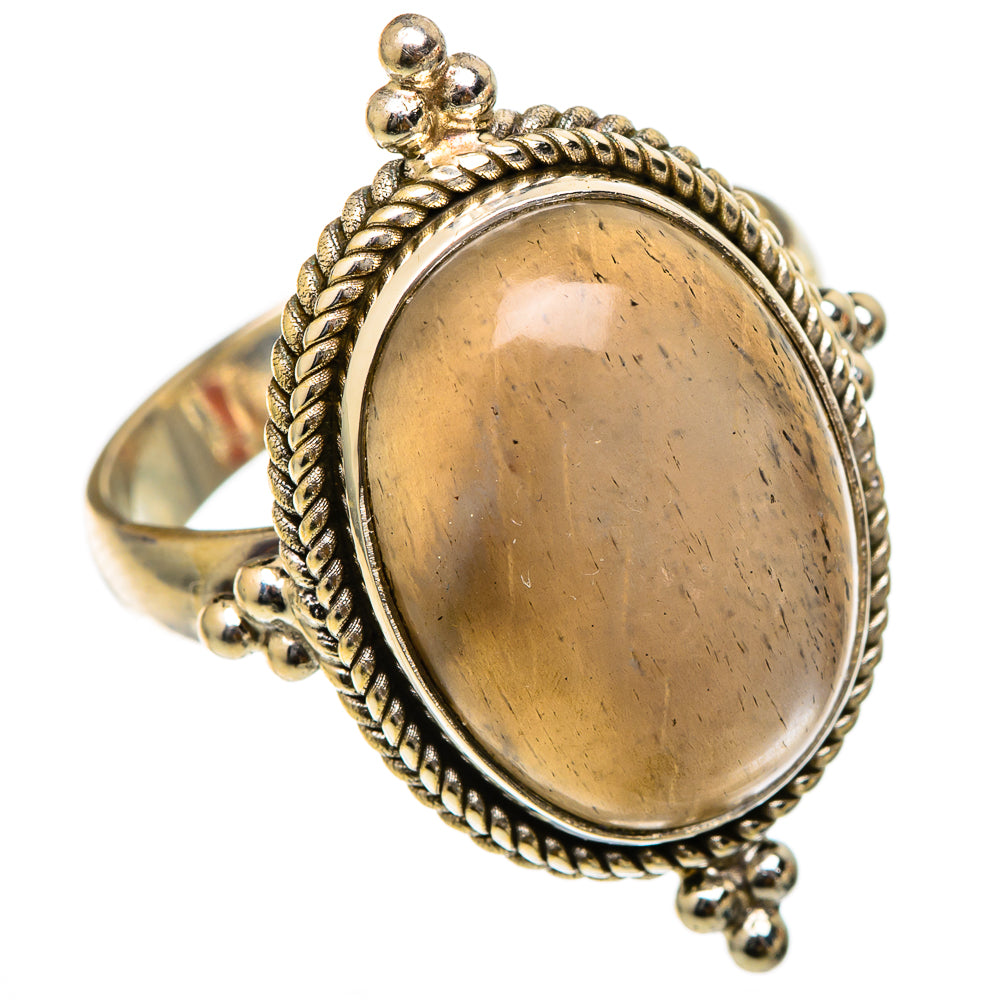 Gold Sheen Obsidian Rings handcrafted by Ana Silver Co - RING101723