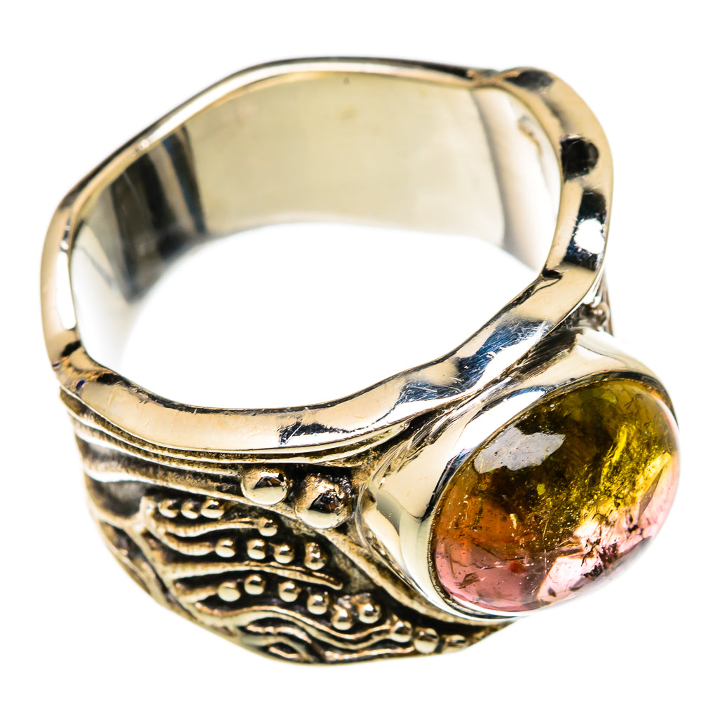 Watermelon Tourmaline Rings handcrafted by Ana Silver Co - RING101724