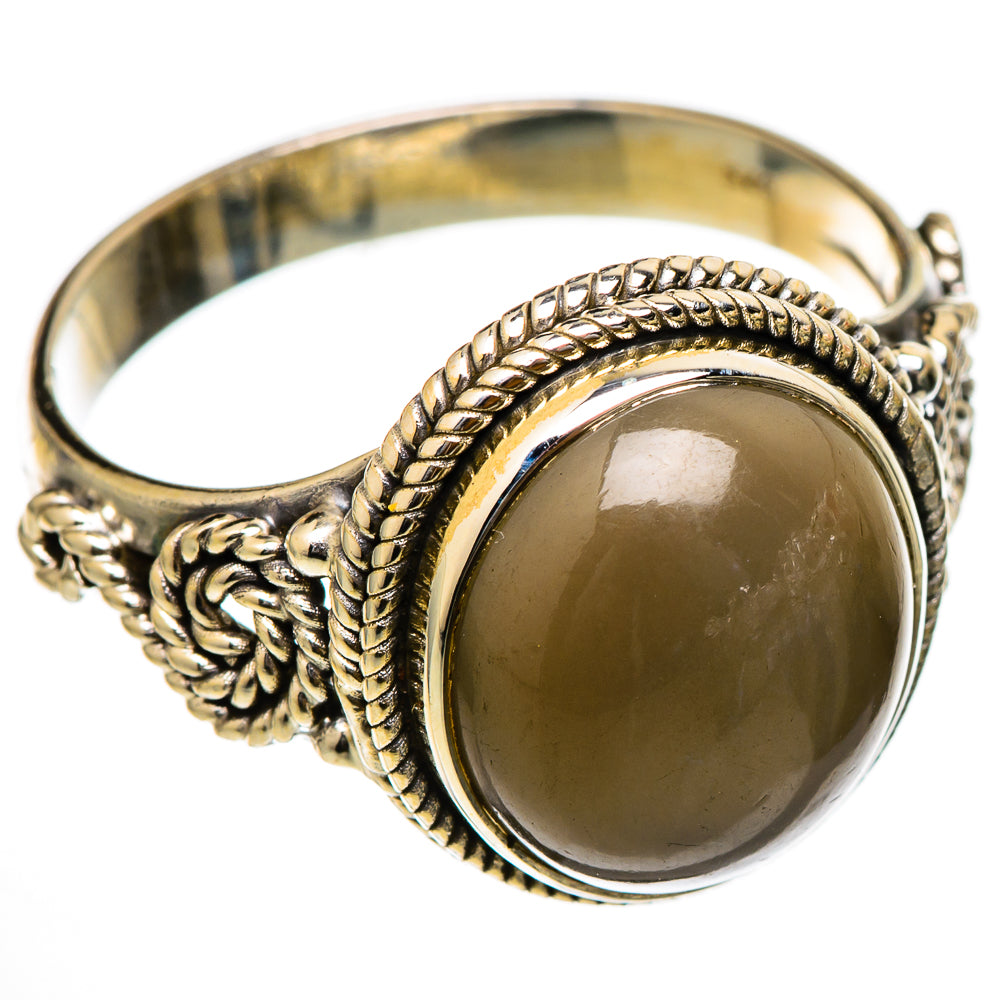 Gold Sheen Obsidian Rings handcrafted by Ana Silver Co - RING101732 - Photo 2