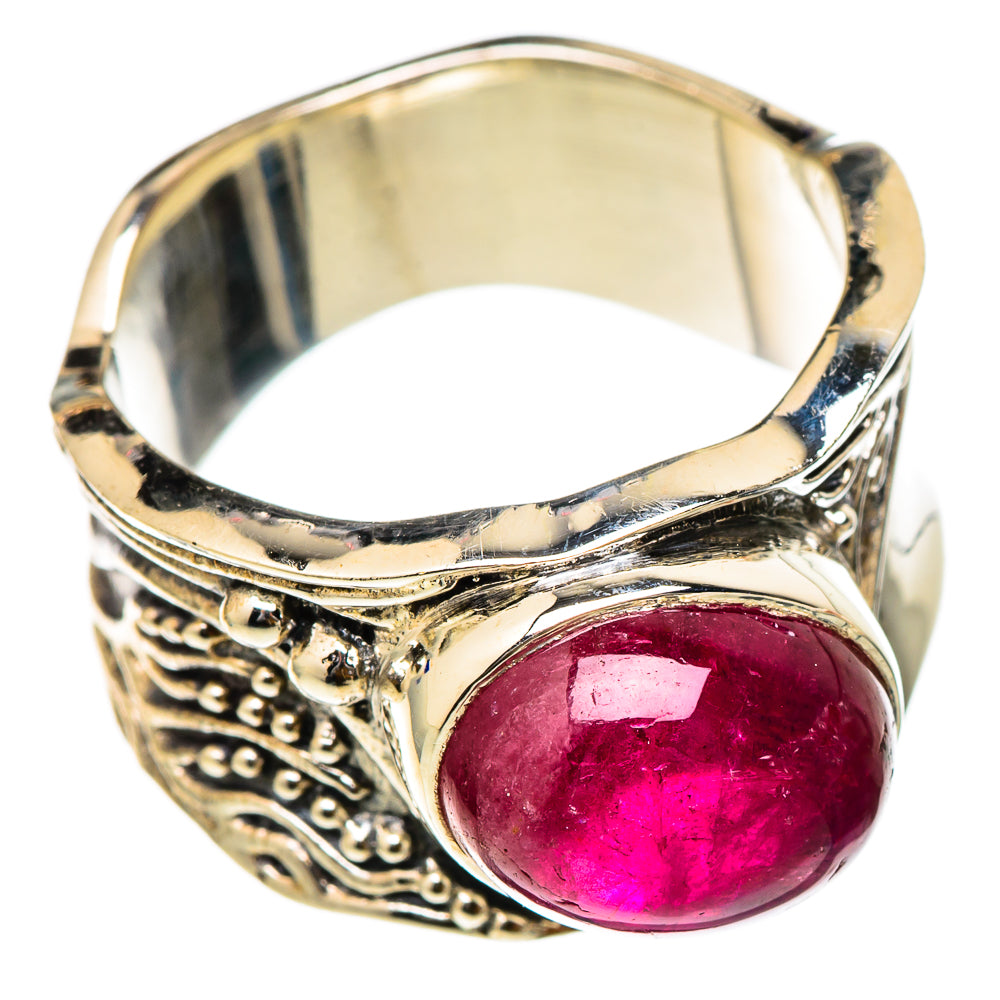 Pink Tourmaline Rings handcrafted by Ana Silver Co - RING101771 - Photo 2