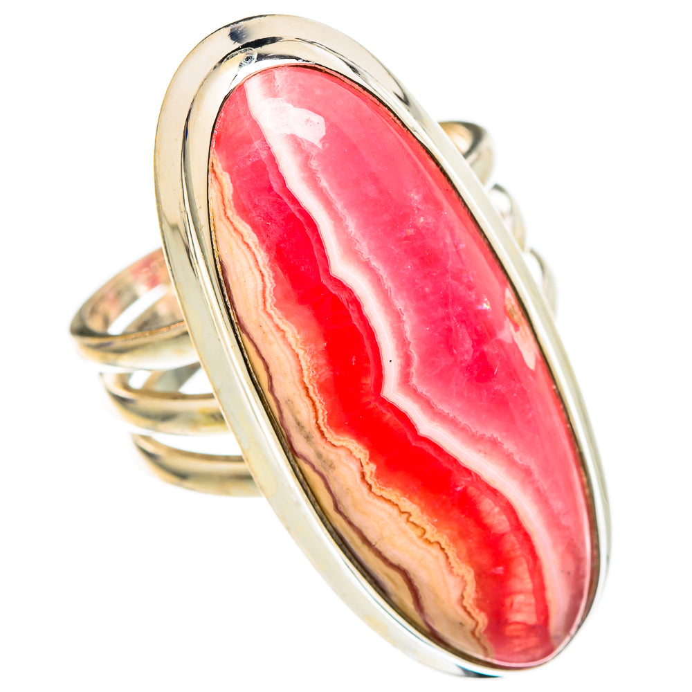 Rhodochrosite Rings handcrafted by Ana Silver Co - RING101818 - Photo 2