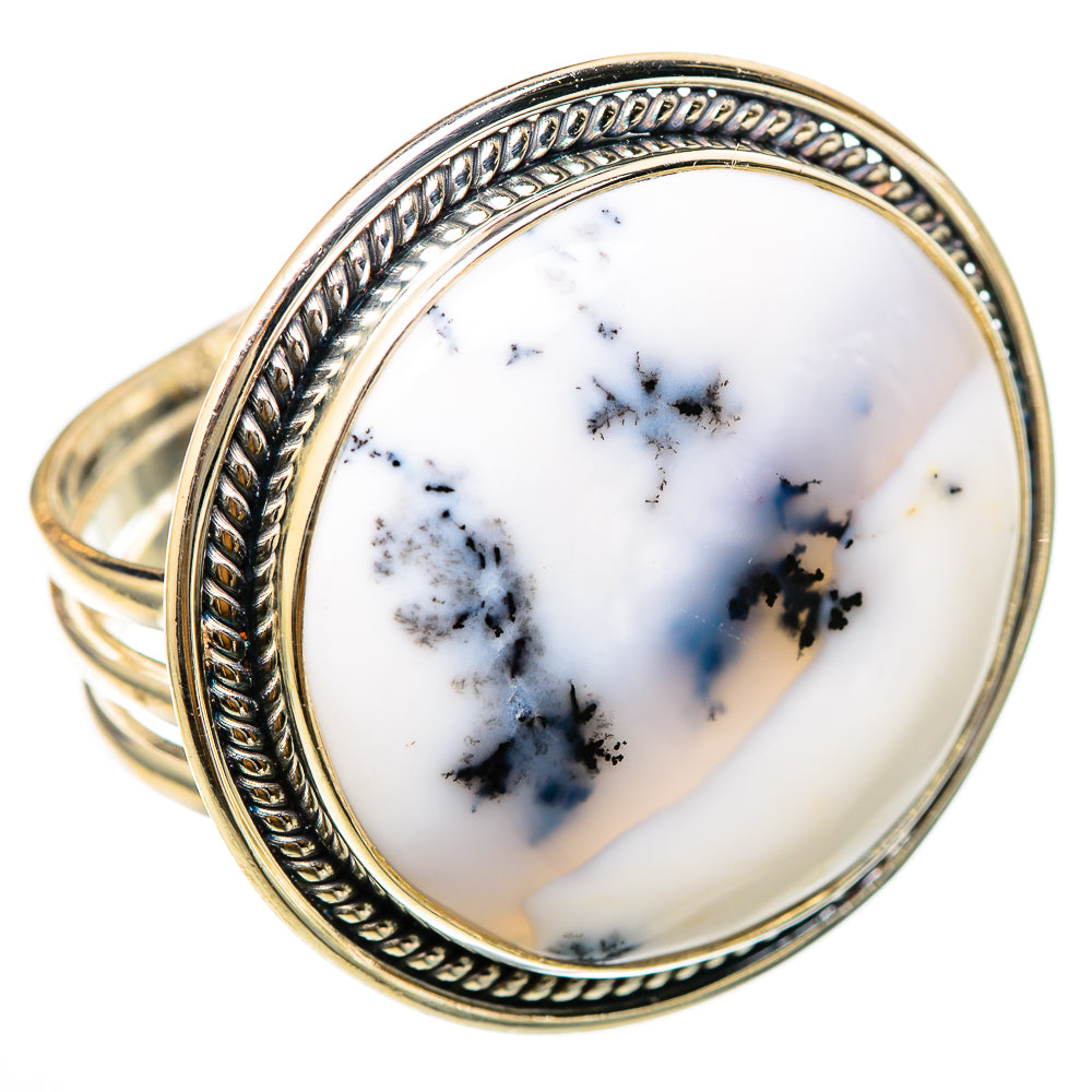 Dendritic Opal Rings handcrafted by Ana Silver Co - RING101897