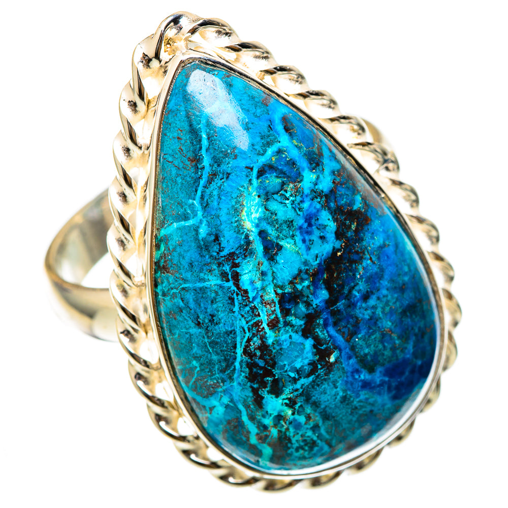 Chrysocolla Rings handcrafted by Ana Silver Co - RING101908
