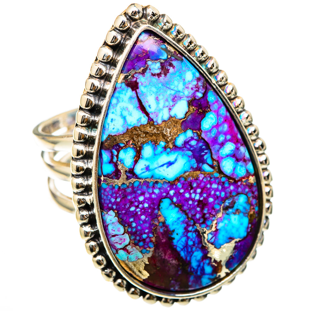 Spiny Oyster Turquoise Rings handcrafted by Ana Silver Co - RING101921