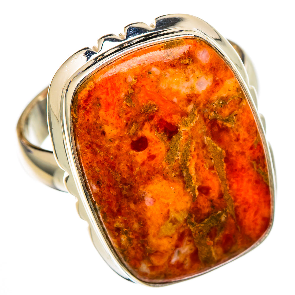 Sponge Coral Rings handcrafted by Ana Silver Co - RING101940 - Photo 2