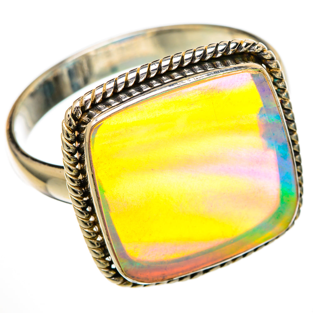 Aura Opal Rings handcrafted by Ana Silver Co - RING102006