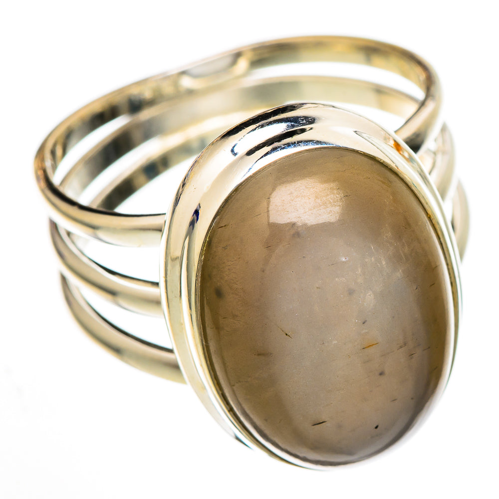 Chocolate Moonstone Rings handcrafted by Ana Silver Co - RING102024