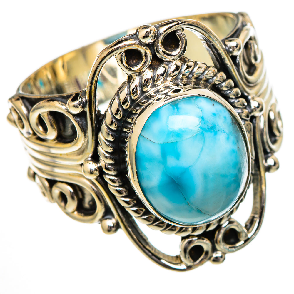 Larimar Rings handcrafted by Ana Silver Co - RING102033
