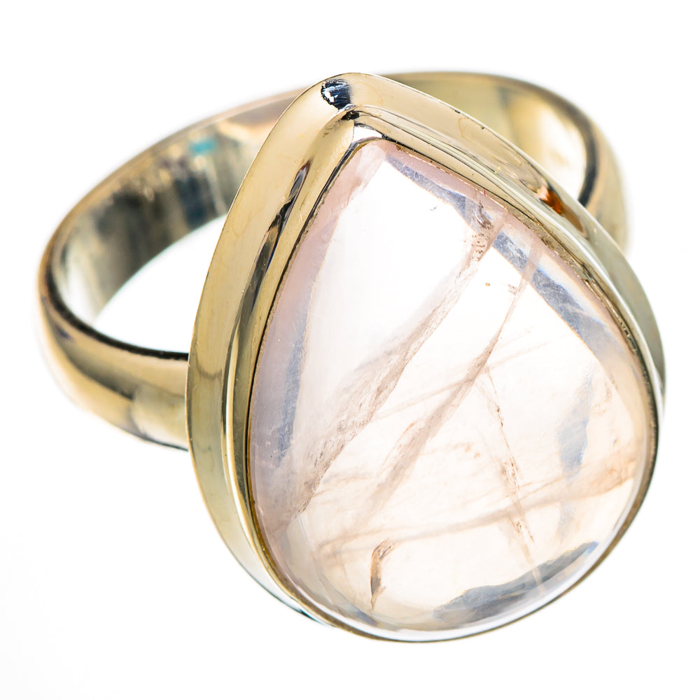 Rose Quartz Rings handcrafted by Ana Silver Co - RING102038
