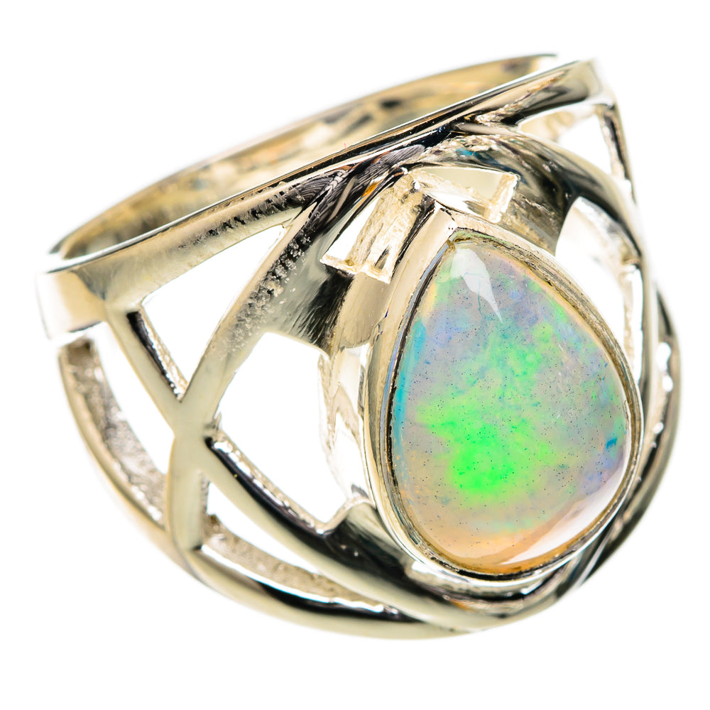 Ethiopian Opal Rings handcrafted by Ana Silver Co - RING102048