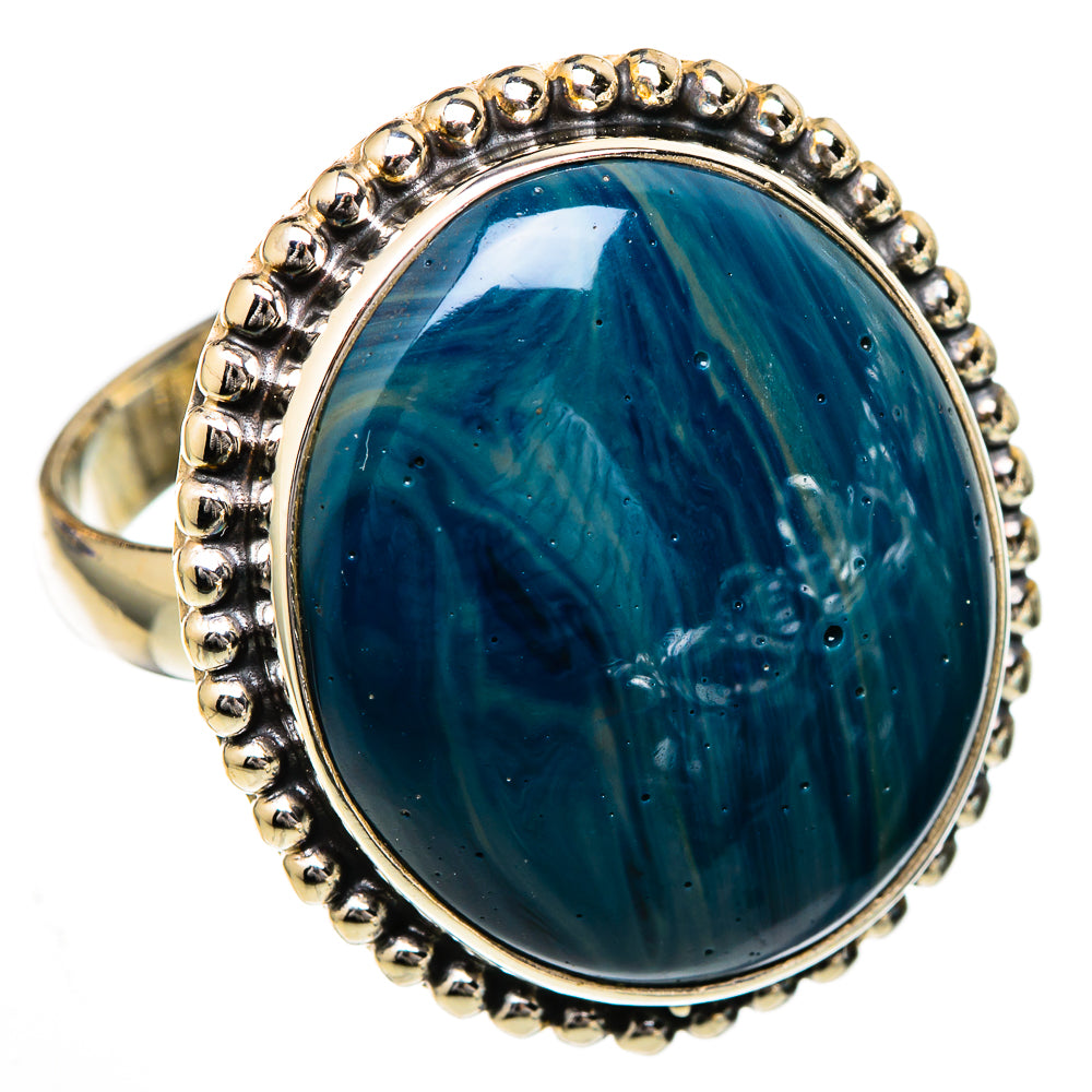 Blue Jasper Rings handcrafted by Ana Silver Co - RING102103