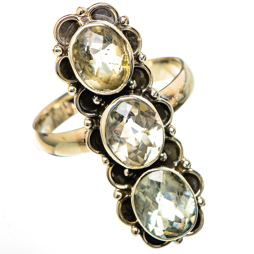 Green Amethyst Rings handcrafted by Ana Silver Co - RING102109 - Photo 2