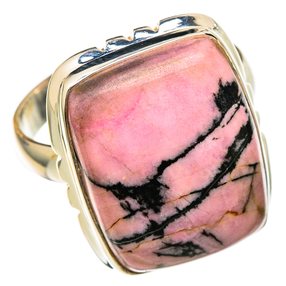 Rhodonite Rings handcrafted by Ana Silver Co - RING102120 - Photo 2