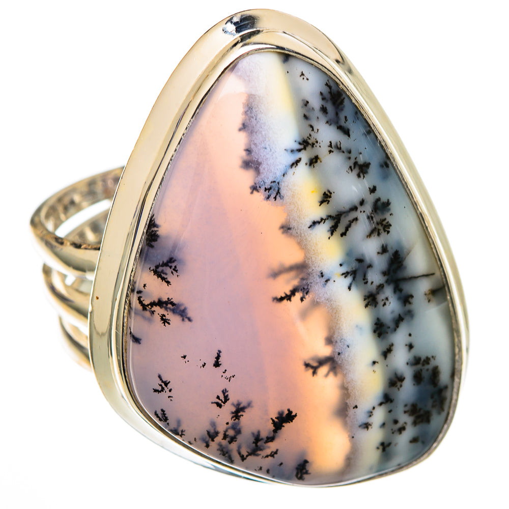Dendritic Opal Rings handcrafted by Ana Silver Co - RING102131