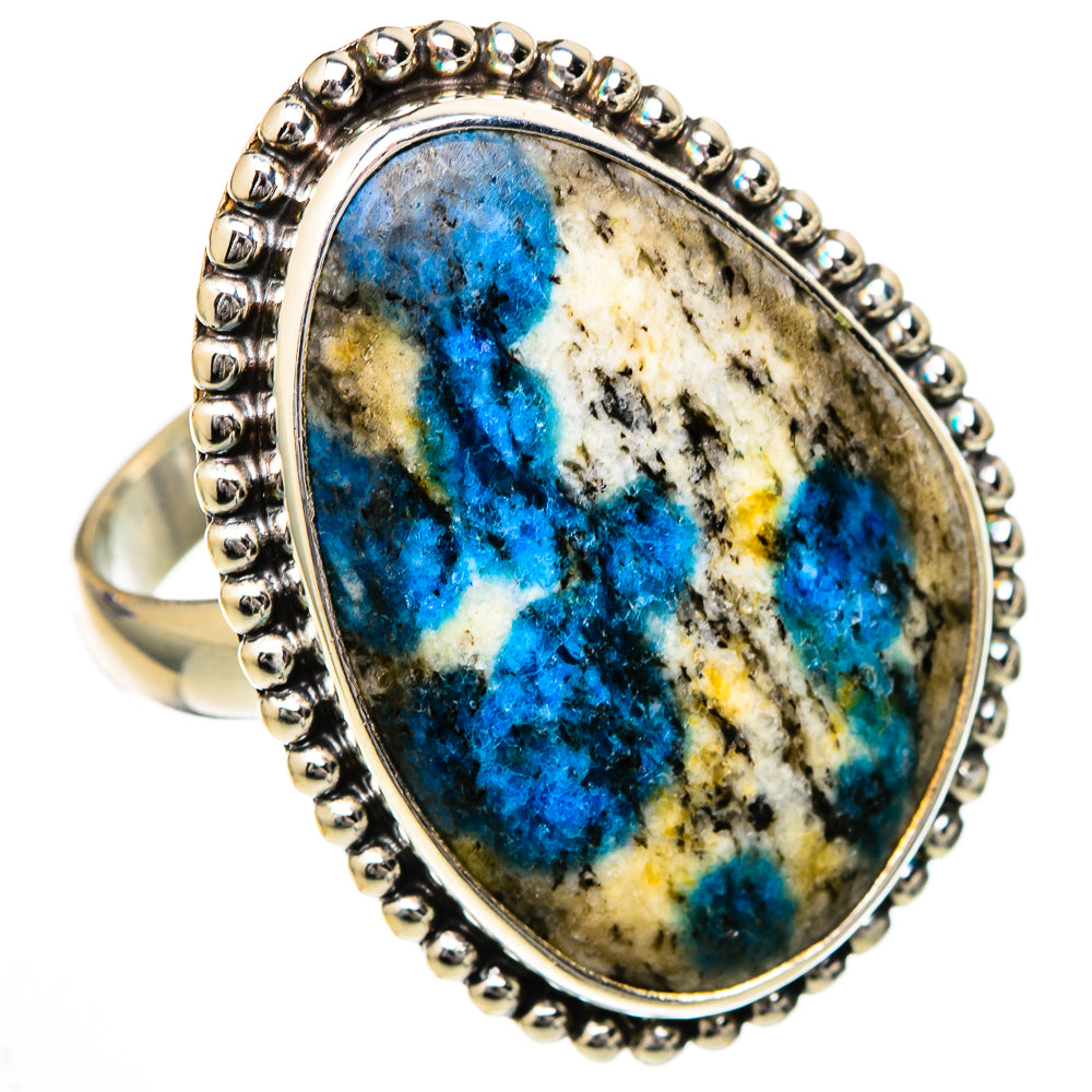 K2 Blue Azurite Rings handcrafted by Ana Silver Co - RING102138 - Photo 2