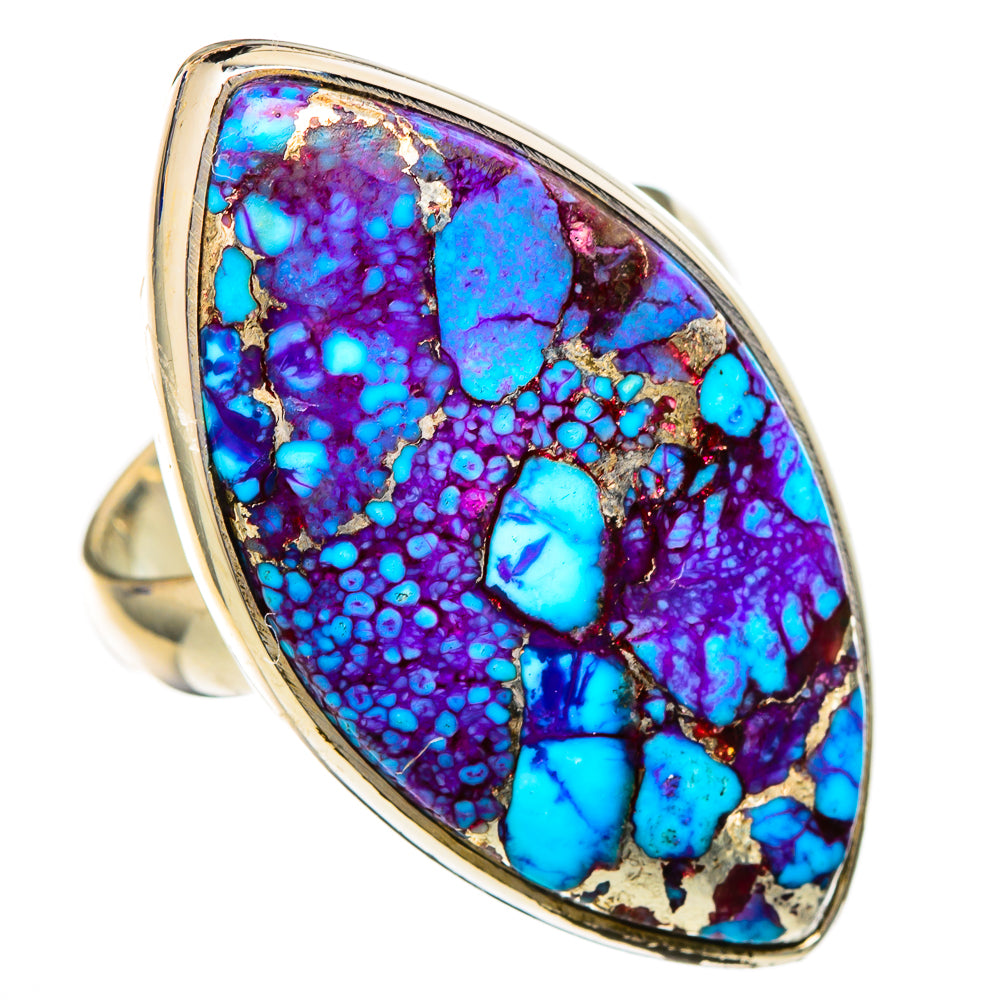 Spiny Oyster Turquoise Rings handcrafted by Ana Silver Co - RING102161