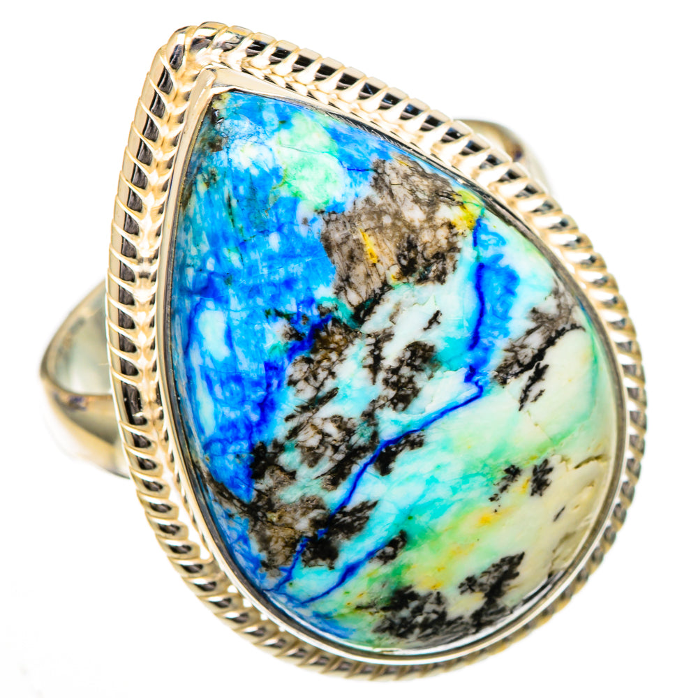 Blue Howlite Rings handcrafted by Ana Silver Co - RING102178