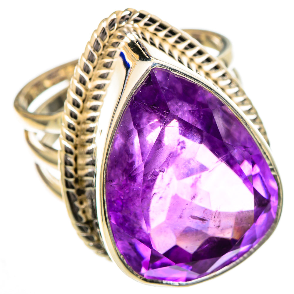 Amethyst Rings handcrafted by Ana Silver Co - RING102237 - Photo 2