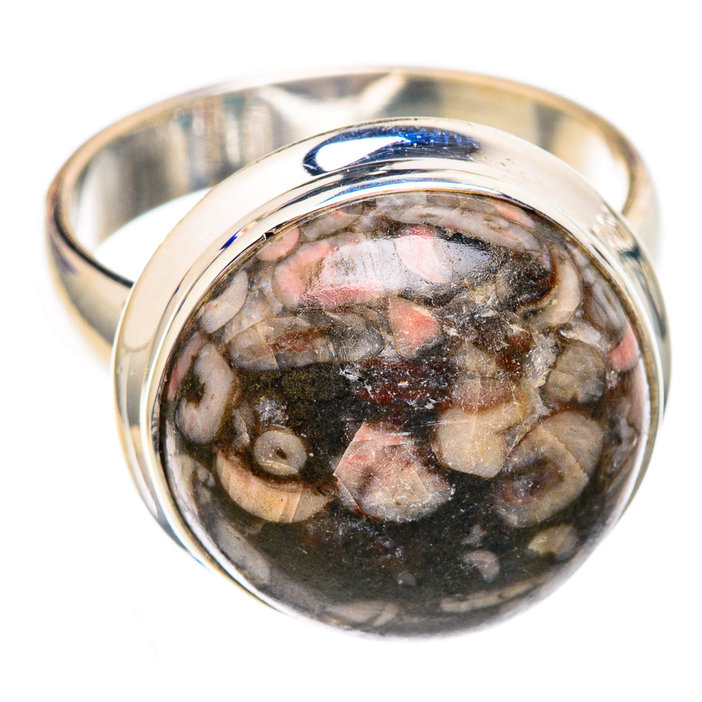 Crinoid Fossil Rings handcrafted by Ana Silver Co - RING102432 - Photo 2
