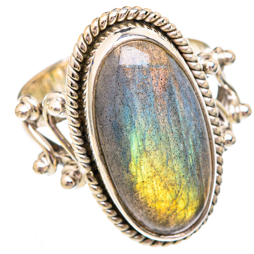 Labradorite Rings handcrafted by Ana Silver Co - RING102442