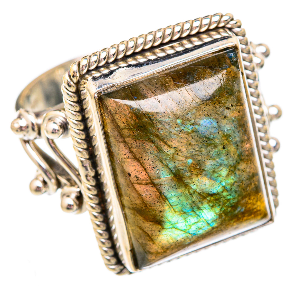 Labradorite Rings handcrafted by Ana Silver Co - RING102464