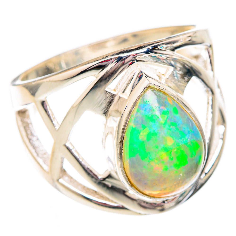 Ethiopian Opal Rings handcrafted by Ana Silver Co - RING102481