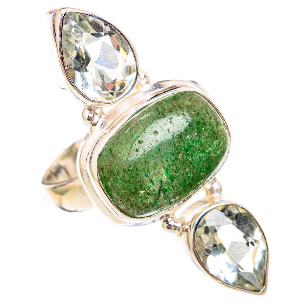 Green Aventurine Rings handcrafted by Ana Silver Co - RING102547