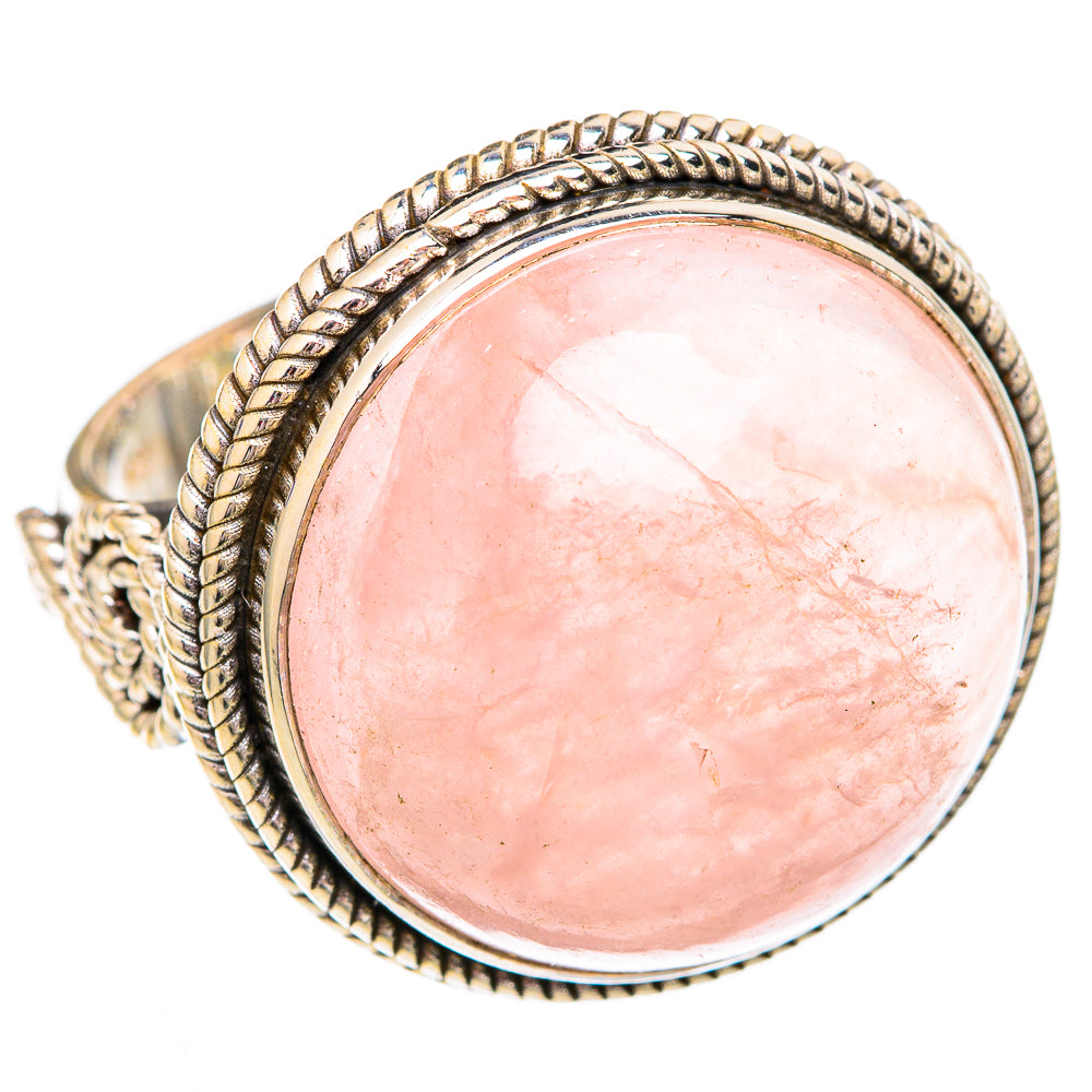 Rose Quartz Rings handcrafted by Ana Silver Co - RING102556 - Photo 2