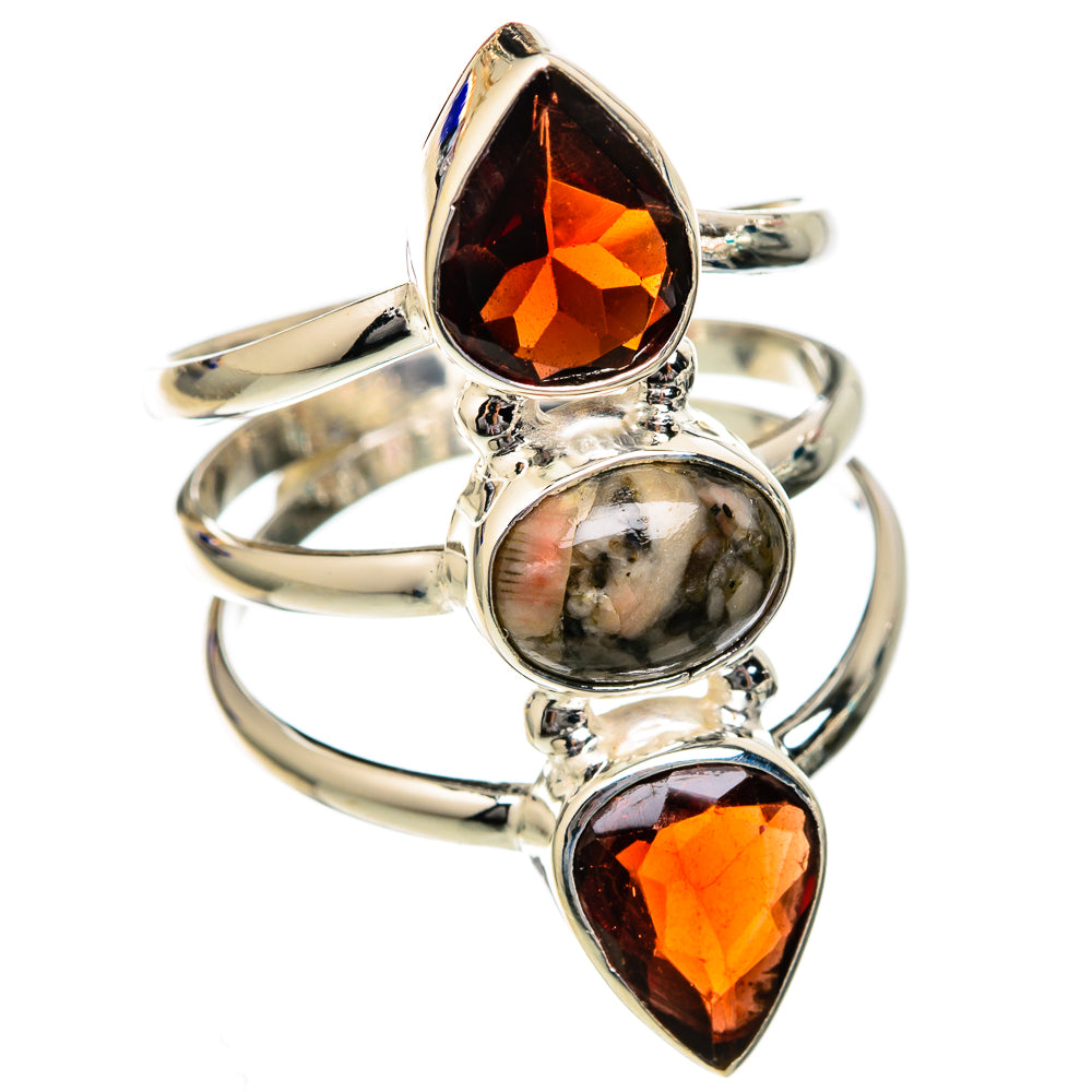 Crinoid Fossil Rings handcrafted by Ana Silver Co - RING102579