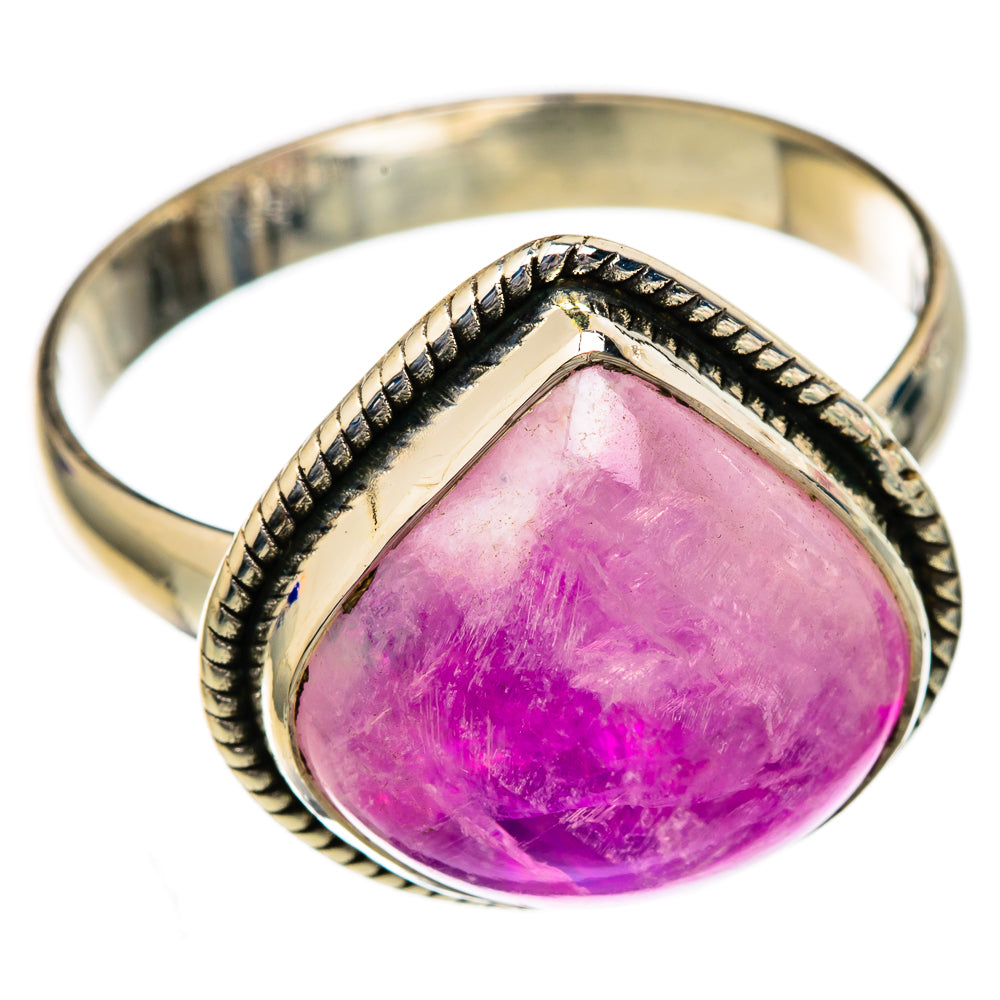Pink Moonstone Rings handcrafted by Ana Silver Co - RING102601 - Photo 2