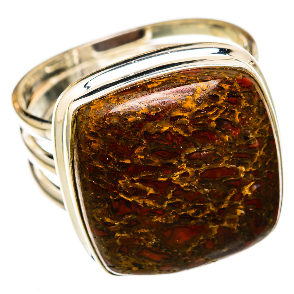 Dinosaur Bone Rings handcrafted by Ana Silver Co - RING102621 - Photo 2