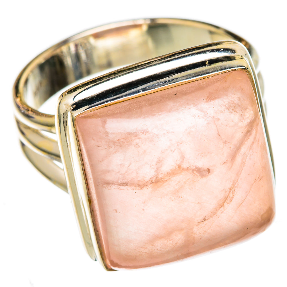 Rose Quartz Rings handcrafted by Ana Silver Co - RING102624 - Photo 2