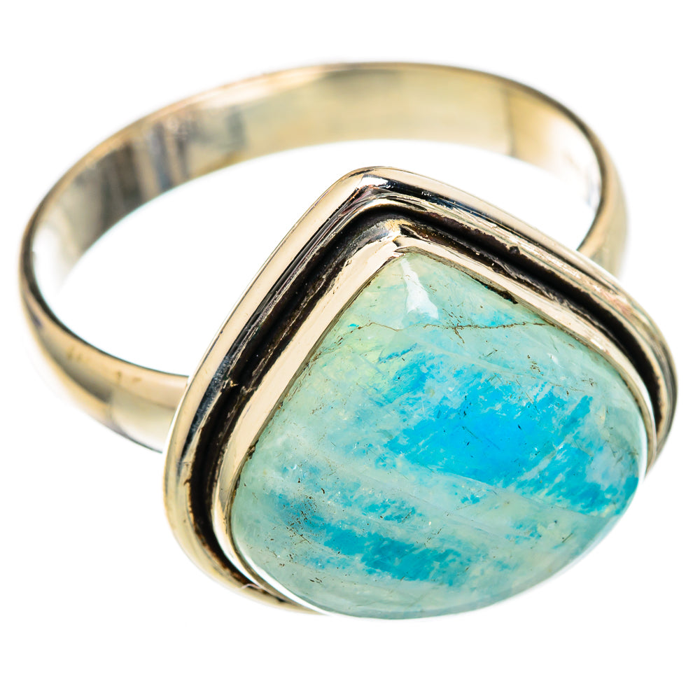 Green Moonstone Rings handcrafted by Ana Silver Co - RING102658