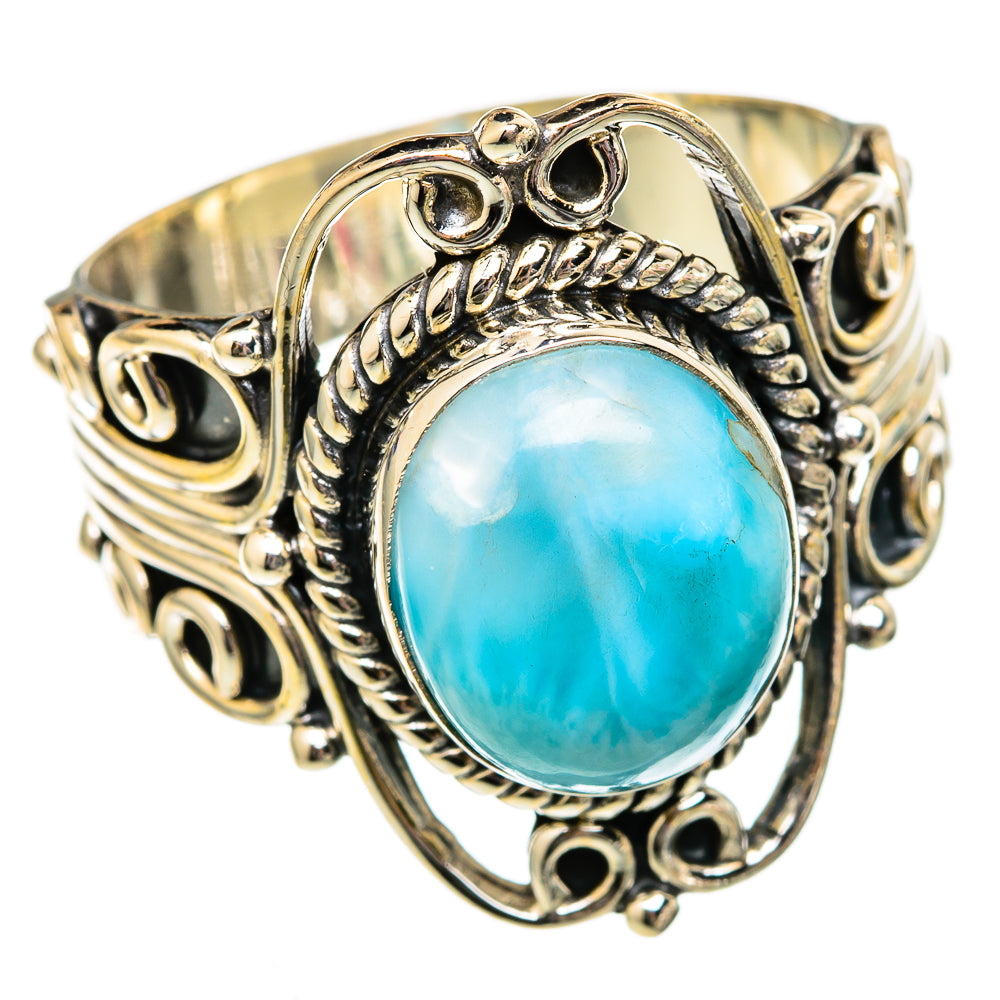 Larimar Rings handcrafted by Ana Silver Co - RING102673 - Photo 2