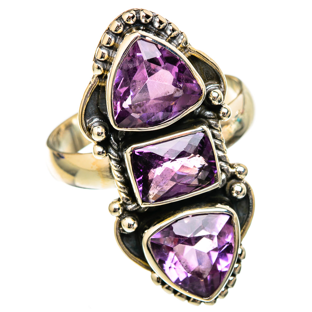 Amethyst Rings handcrafted by Ana Silver Co - RING102712 - Photo 2