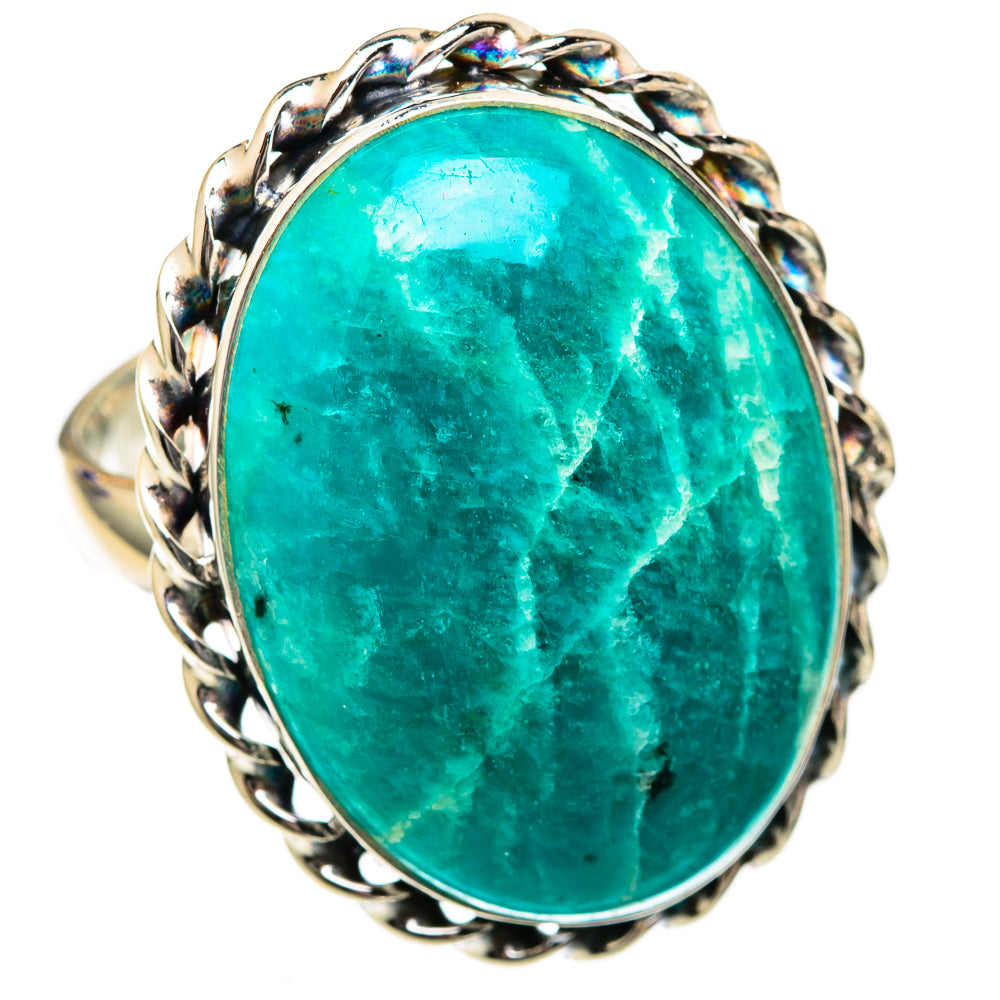 Amazonite Rings handcrafted by Ana Silver Co - RING102733 - Photo 2