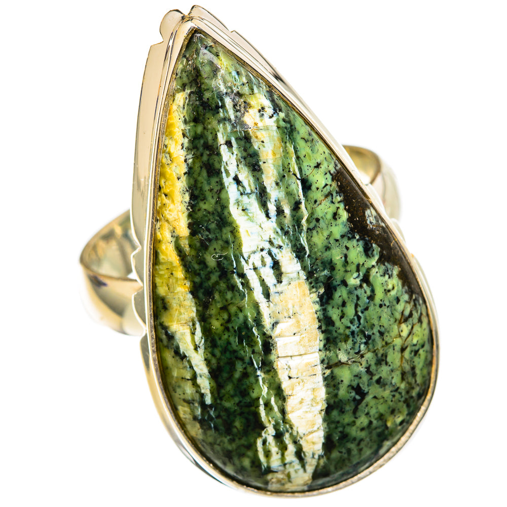 Lizard Jasper Rings handcrafted by Ana Silver Co - RING102779 - Photo 2
