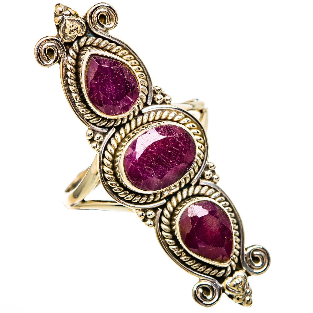 Ruby Rings handcrafted by Ana Silver Co - RING102789