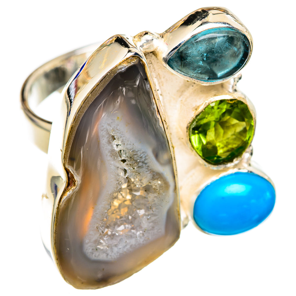 Geode Slice Rings handcrafted by Ana Silver Co - RING102804 - Photo 2