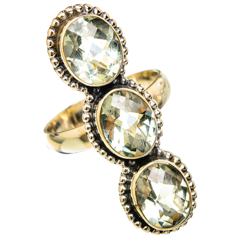 Green Amethyst Rings handcrafted by Ana Silver Co - RING102857 - Photo 2