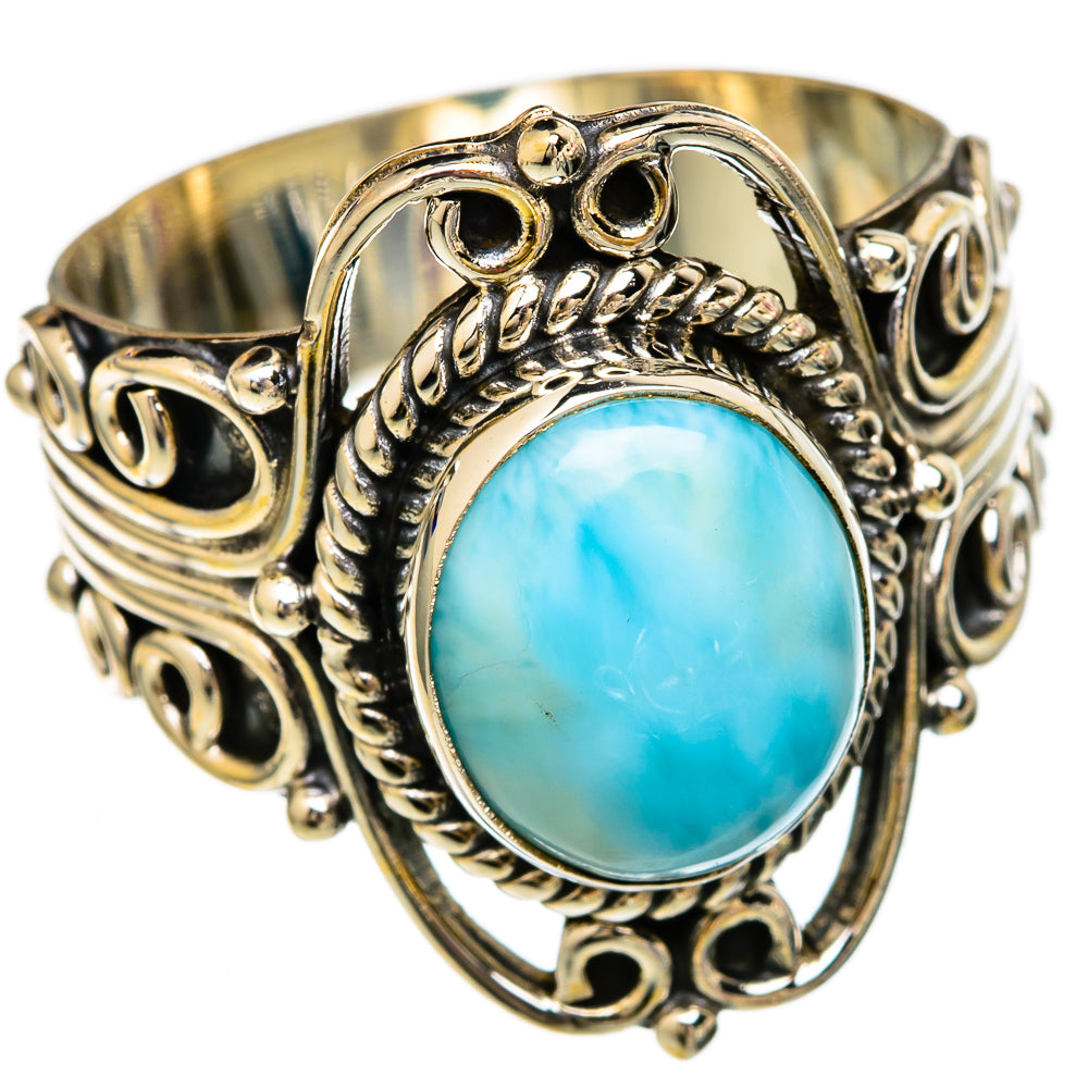 Larimar Rings handcrafted by Ana Silver Co - RING102867