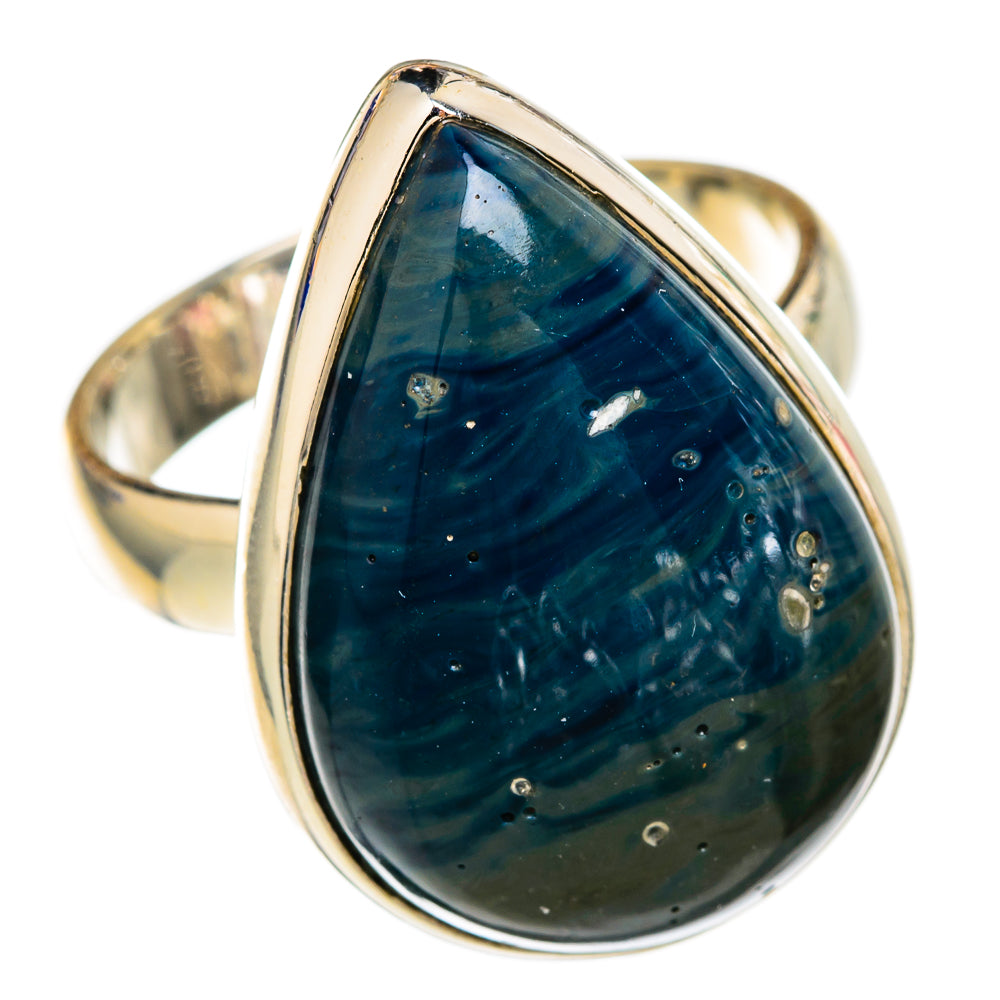 Blue Jasper Rings handcrafted by Ana Silver Co - RING102868 - Photo 2