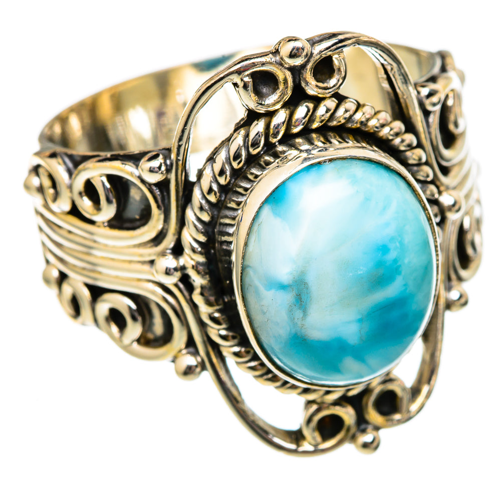 Larimar Rings handcrafted by Ana Silver Co - RING102894 - Photo 2