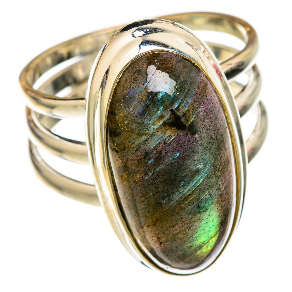 Labradorite Rings handcrafted by Ana Silver Co - RING102943 - Photo 2