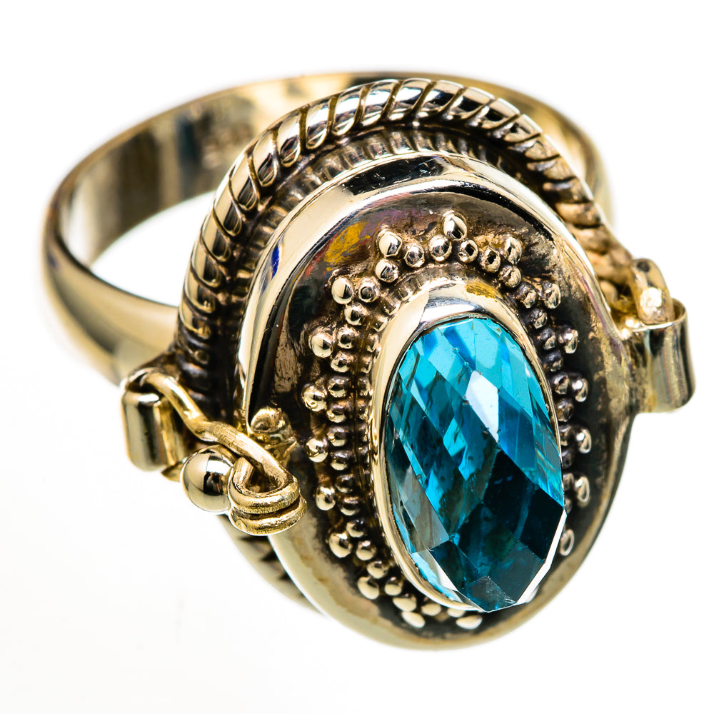 Blue Topaz Rings handcrafted by Ana Silver Co - RING102961