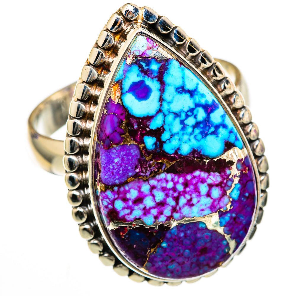 Purple Copper Turquoise Rings handcrafted by Ana Silver Co - RING102978 - Photo 2