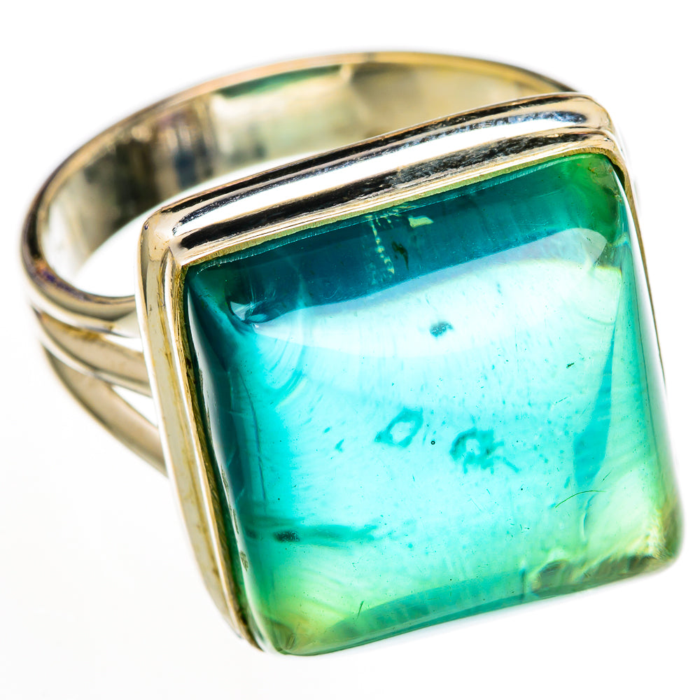 Green Tourmaline Rings handcrafted by Ana Silver Co - RING103013