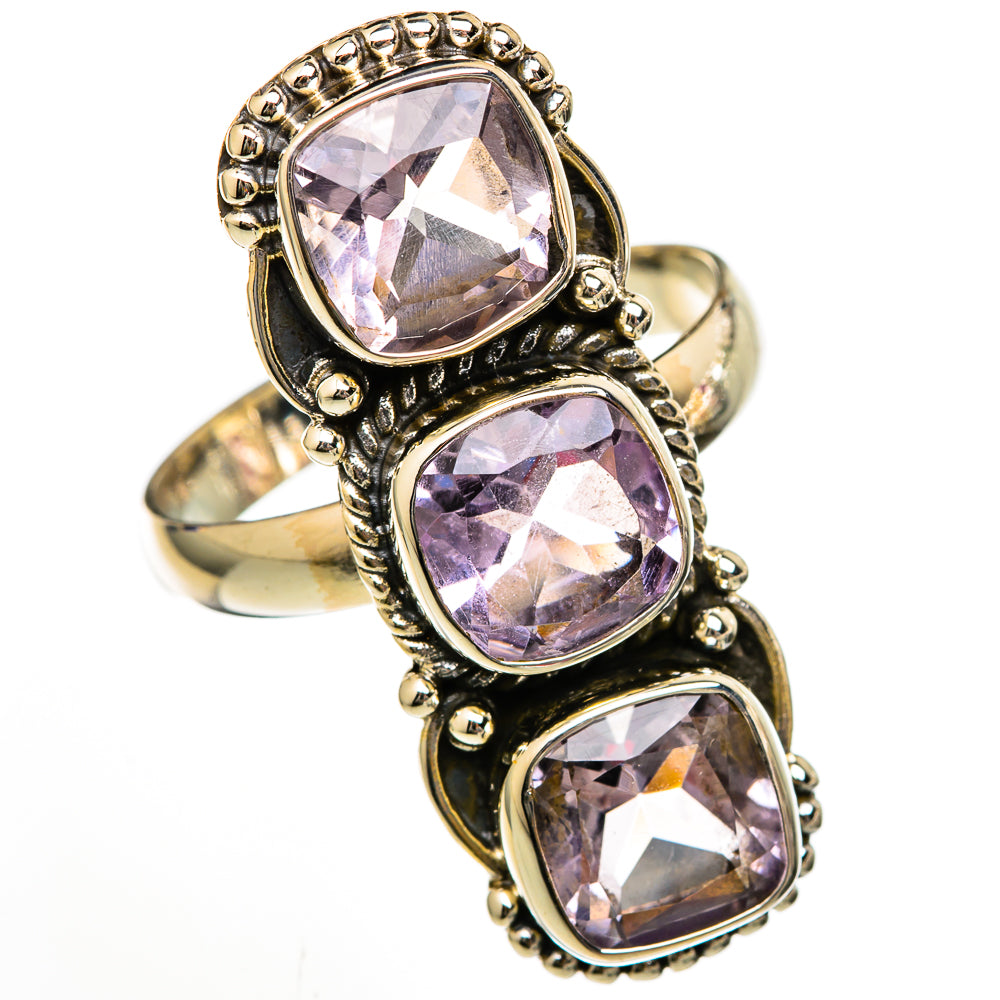 Rose Quartz Rings handcrafted by Ana Silver Co - RING103030